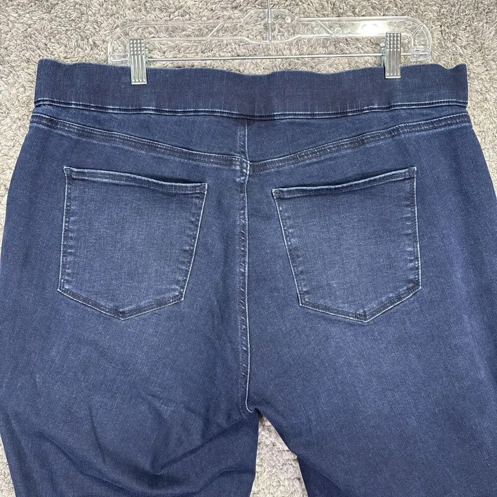 Talbots Flawless Pull On Jegging Dark Wash 18WP Stretch Soft Denim - Picture 7 of 14